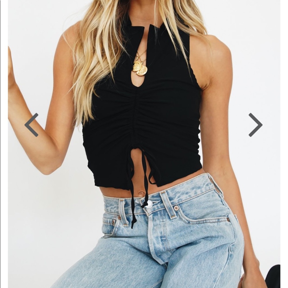 Cute Black Crop Top